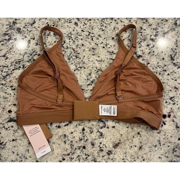 Calvin Klein Women's Form to Body Lightly Lined Triangle Bralette - Picture 3 of 5